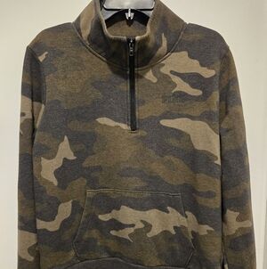 PINK Victoria's Camo Zip Sweatshirt